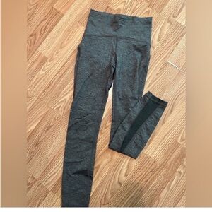 Gray Lululemon leggings with mesh s2